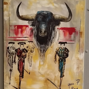 Exposition de Yann Perez - Peintures taurines