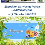Exposition des Artistes Pianais à la Médiathèque