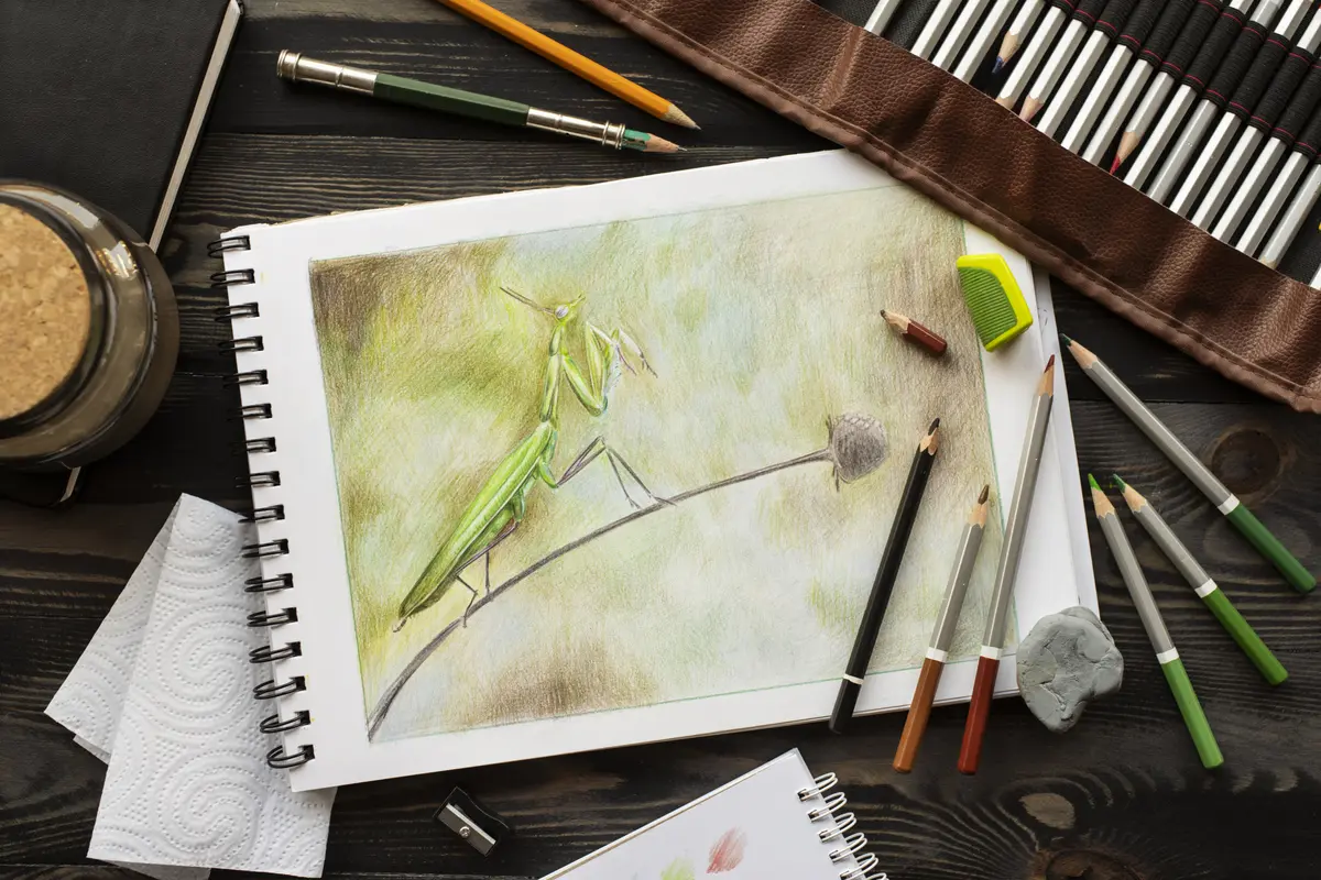 Exposition des dessins des ateliers d'art plastique de Familles Rurales