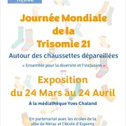 Exposition des écoles de Nérac et Espiens sur le thème de la Trisomie 21