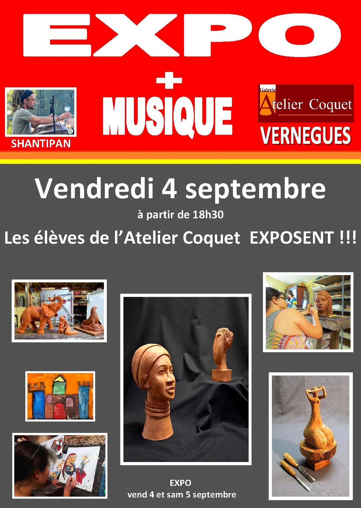 Exposition des élèves de l'Atelier Coquet