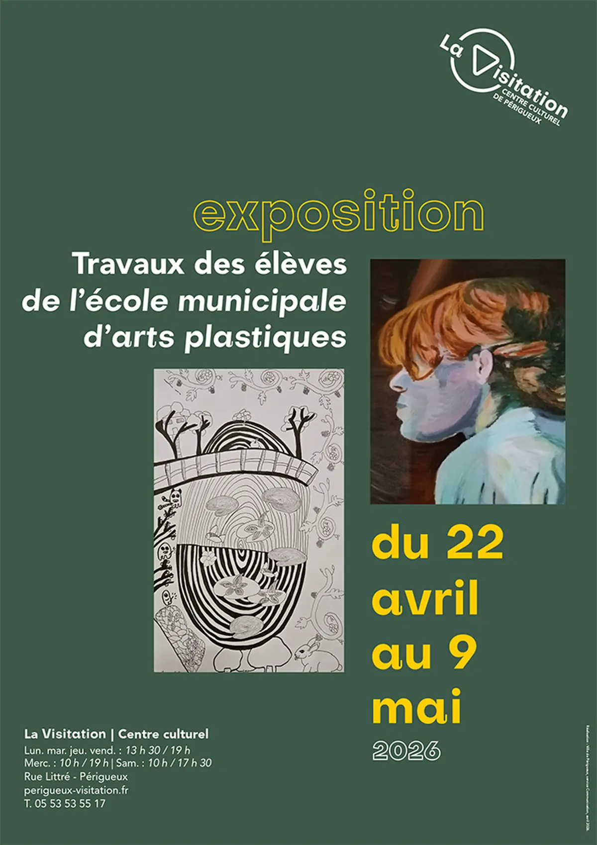 Exposition des élèves de l’école municipale d’art plastique