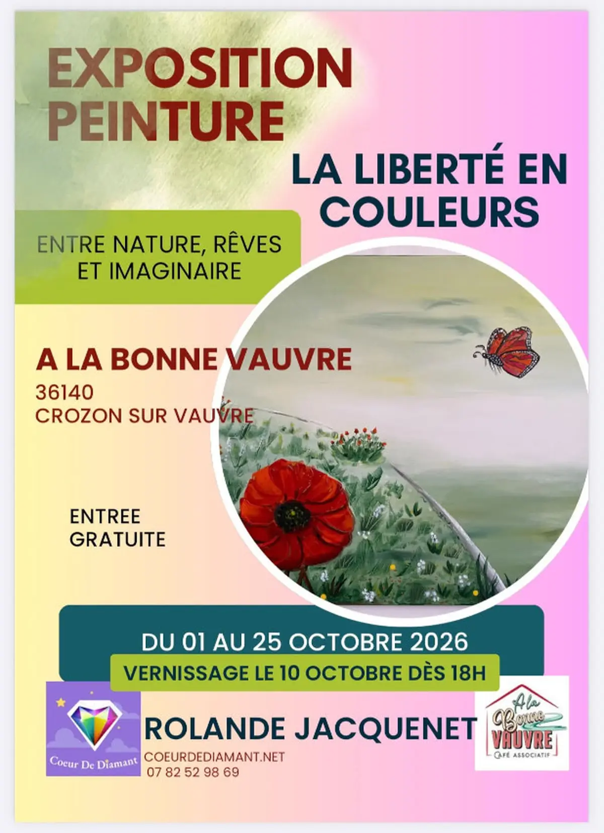 Exposition des oeuvres d'Annie Pichonnet