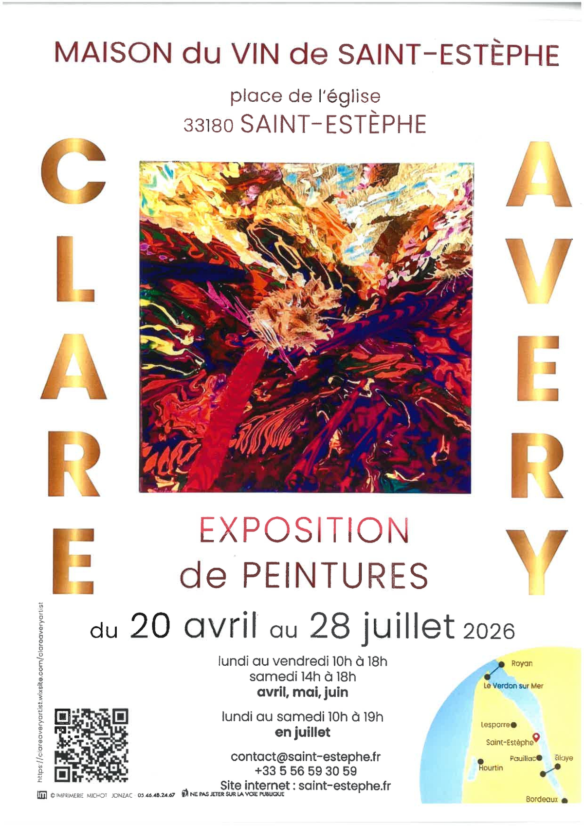 Exposition des oeuvres de Clare Avery