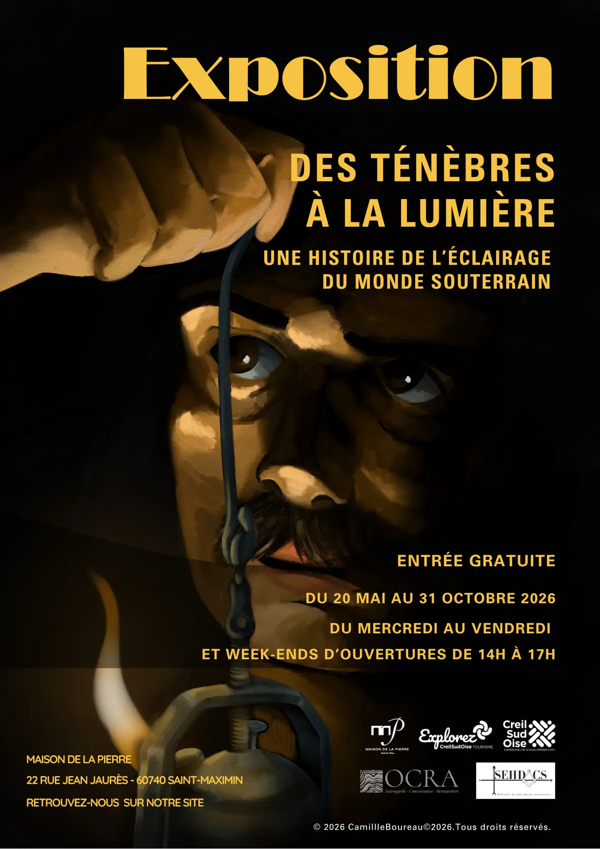 Exposition Des ténèbres à la lumière, une histoire de l’éclairage du monde souterrain