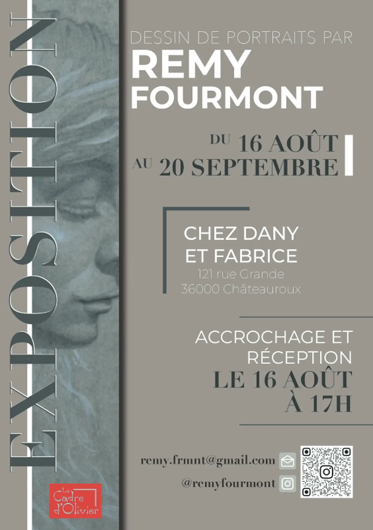 Exposition Dessin de portraits par Rémy Fourmont