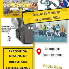 Exposition dessins de presse sur l'intelligence artificielle
