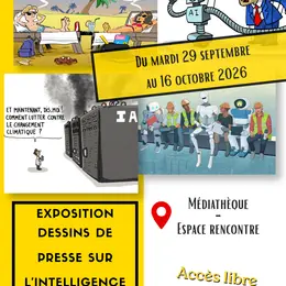 Exposition dessins de presse sur l'intelligence artificielle