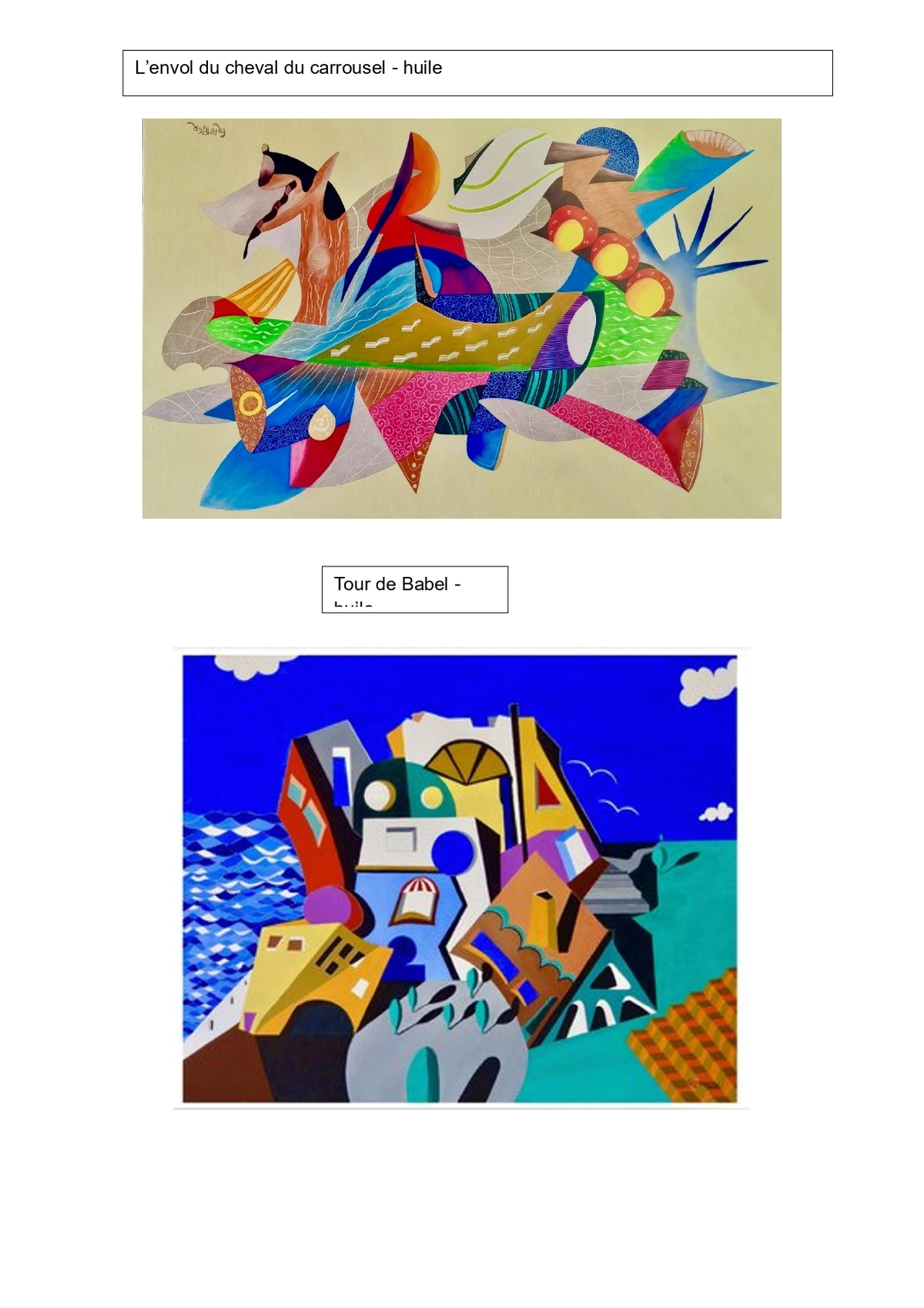 Exposition | Dominique FRAMPIER - Peinture