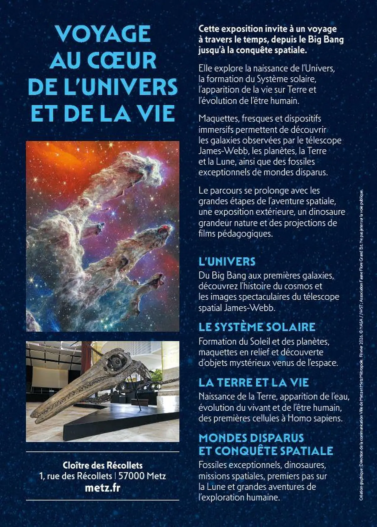 Exposition - Du Big bang à l'Homme
