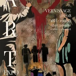 Exposition du l'artiste Albert Reboullet au Bar du Fronton