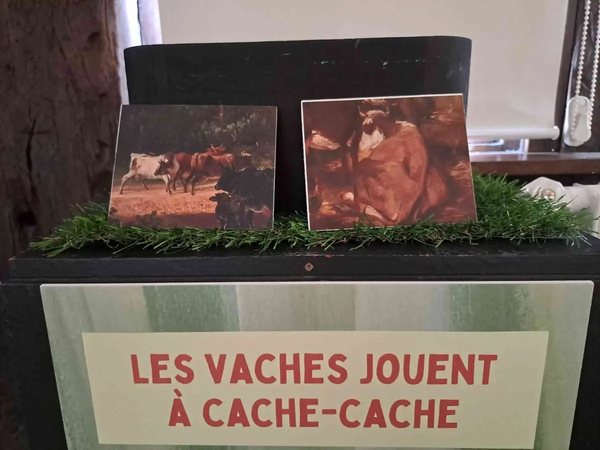 Exposition Du Pré à l'oeuvre : modules enfants pour explorer le monde des vaches !