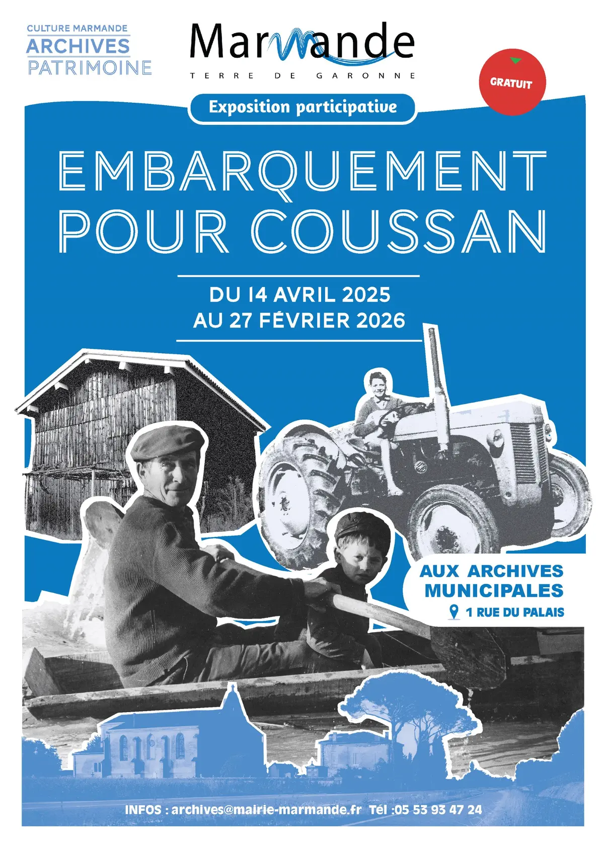 Exposition Embarquement pour Coussan aux Archives Municipales
