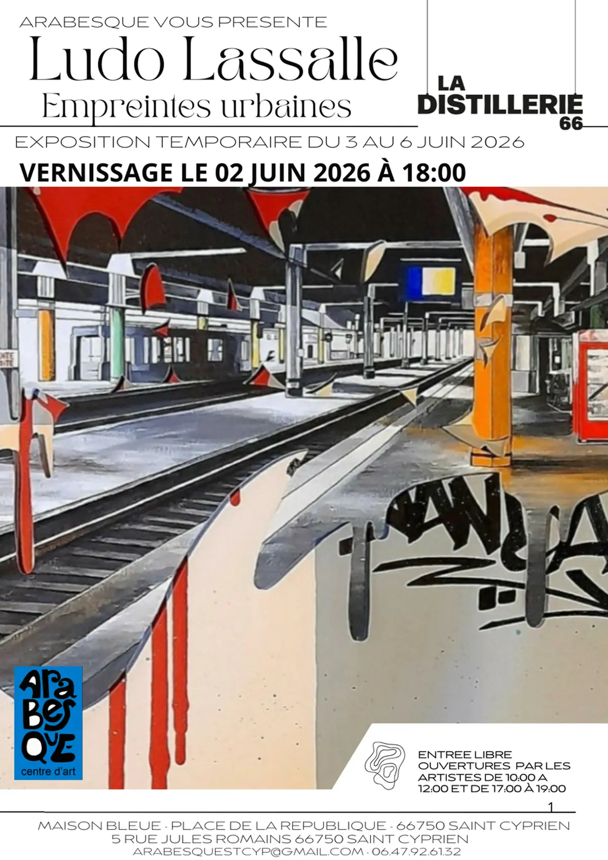 Exposition Empreintes Urbaines Ludo Lassalle –– Chez Arabesque