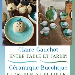 Exposition - Entre Table et Jardin - Céramique Bucolique - Claire Gauchot