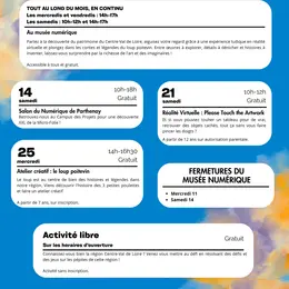 Exposition et animations au musée numérique : Micro Folie