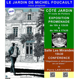 Exposition et conférence au Jardin de Michel Foucault