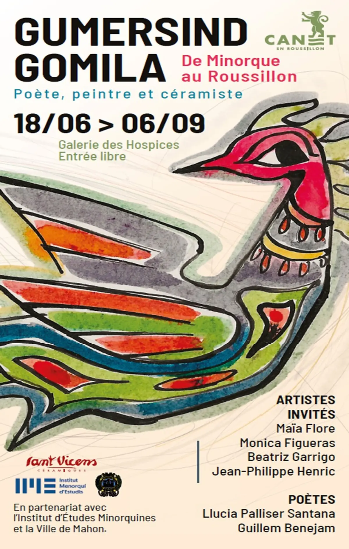 Exposition Ete : Gumersind Gomila Entre Minorque Et Roussillon