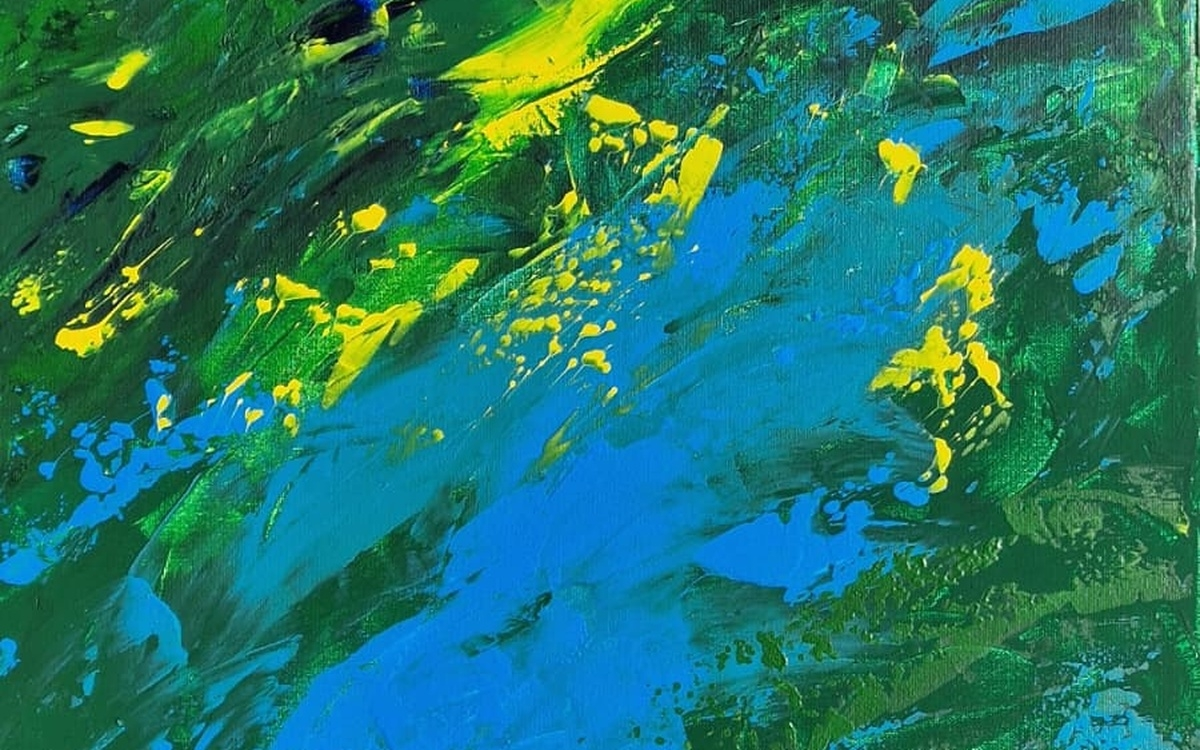 Œuvre d’Annette Weber présentée dans l’exposition « Fantasmes colorés » à Paris.