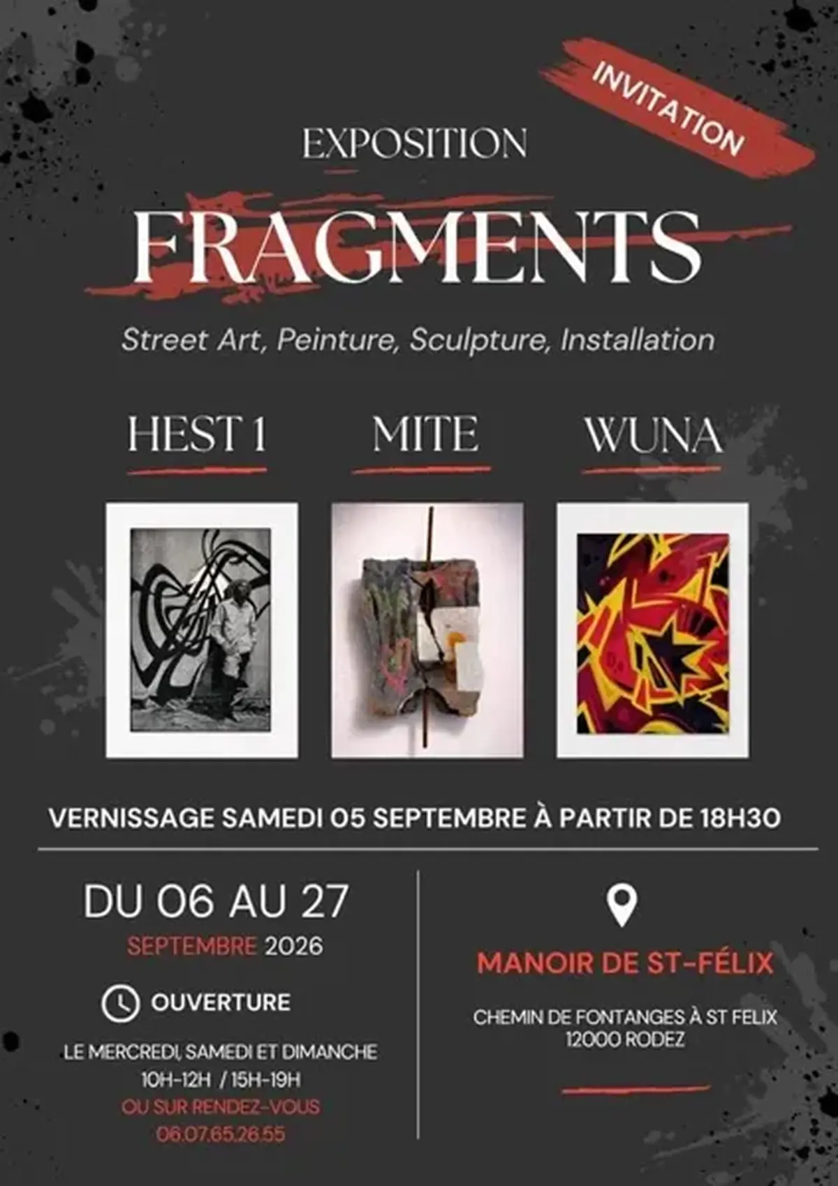 Exposition  Fragments  - Street Art, Peinture, Sculpture