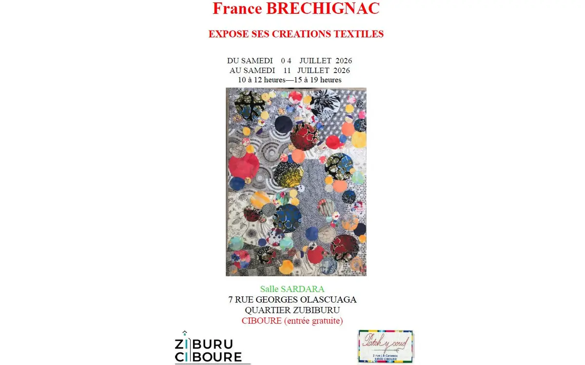 Exposition : France BRECHIGNAC expose ses créations textiles