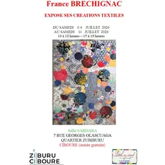 Exposition : France BRECHIGNAC expose ses créations textiles