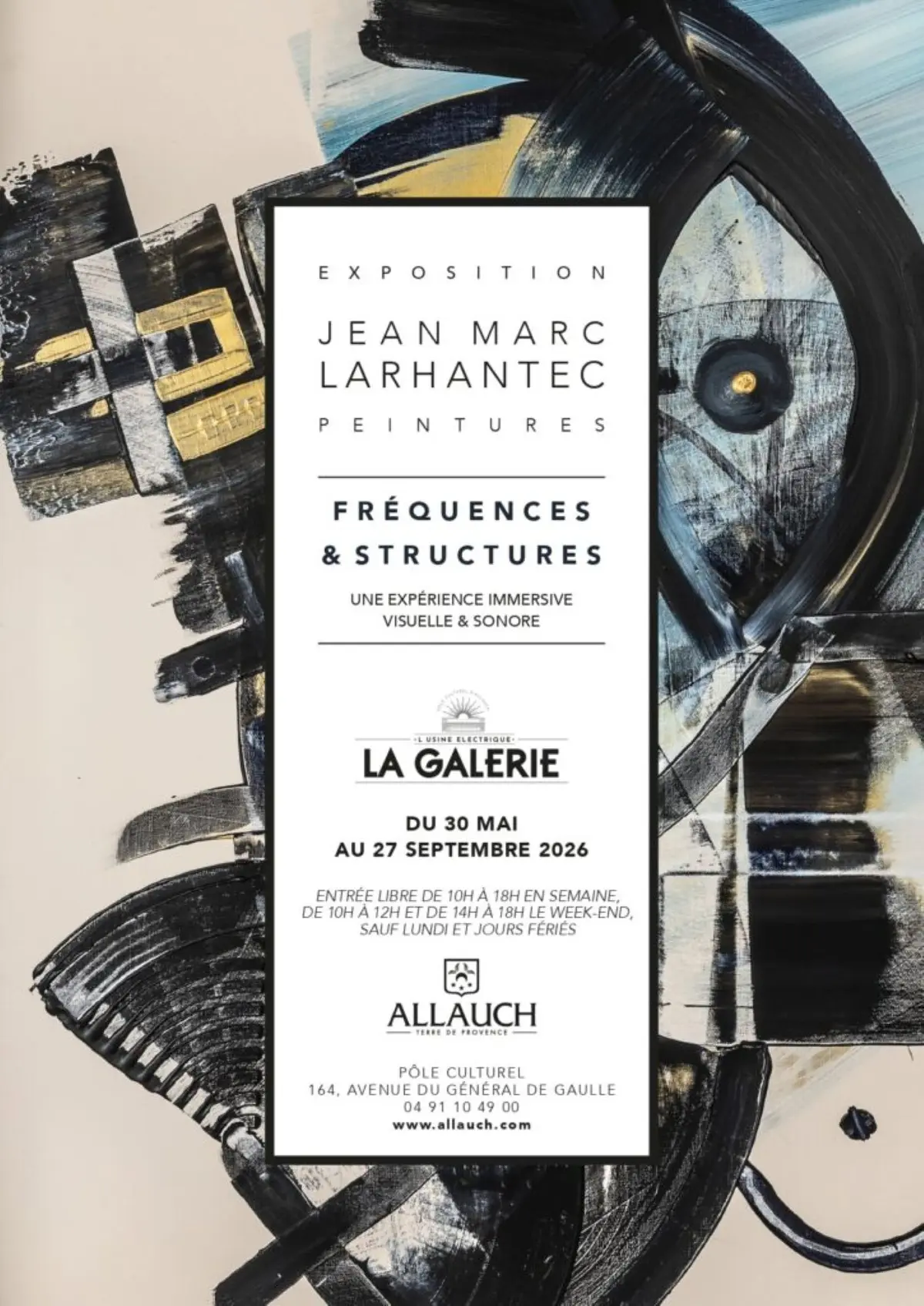 Exposition Fréquences et Structures du peintre Jean-Marc Larhantec