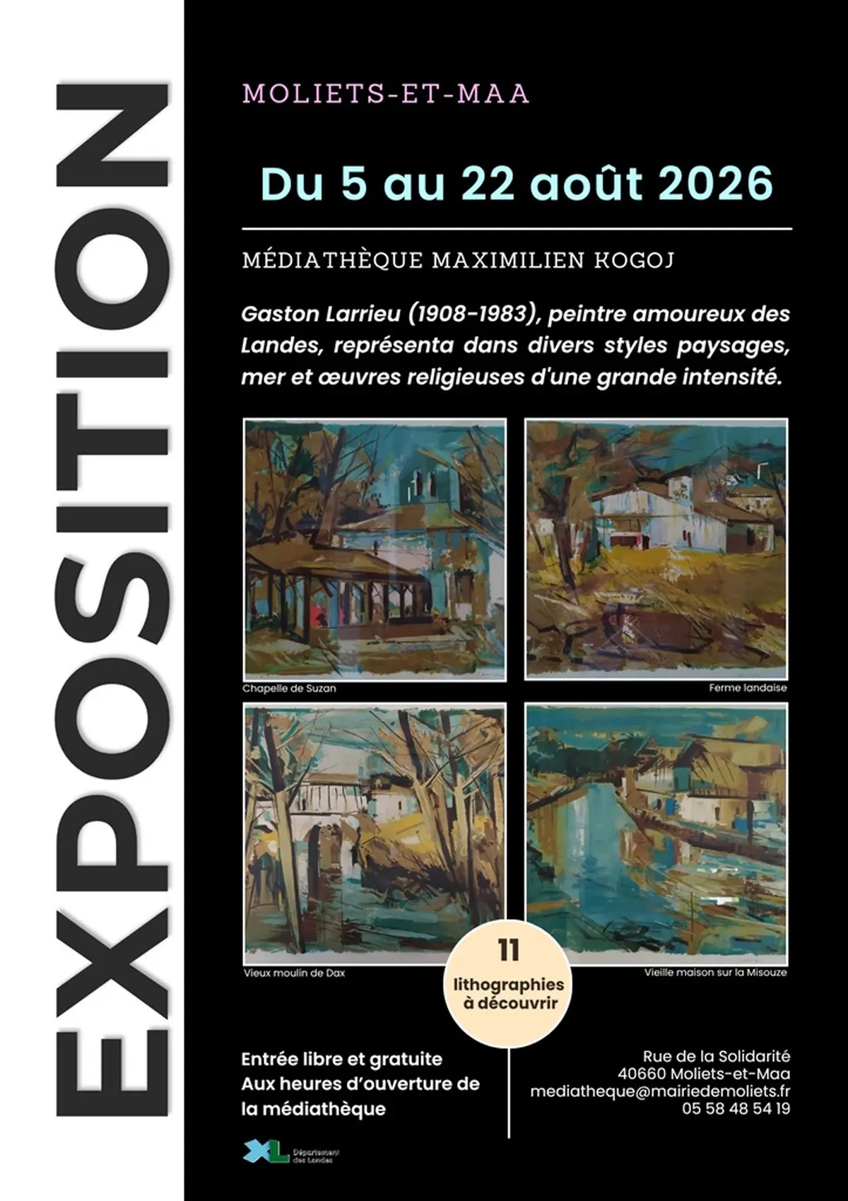 Exposition Gaston Larrieu, un peintre des Landes