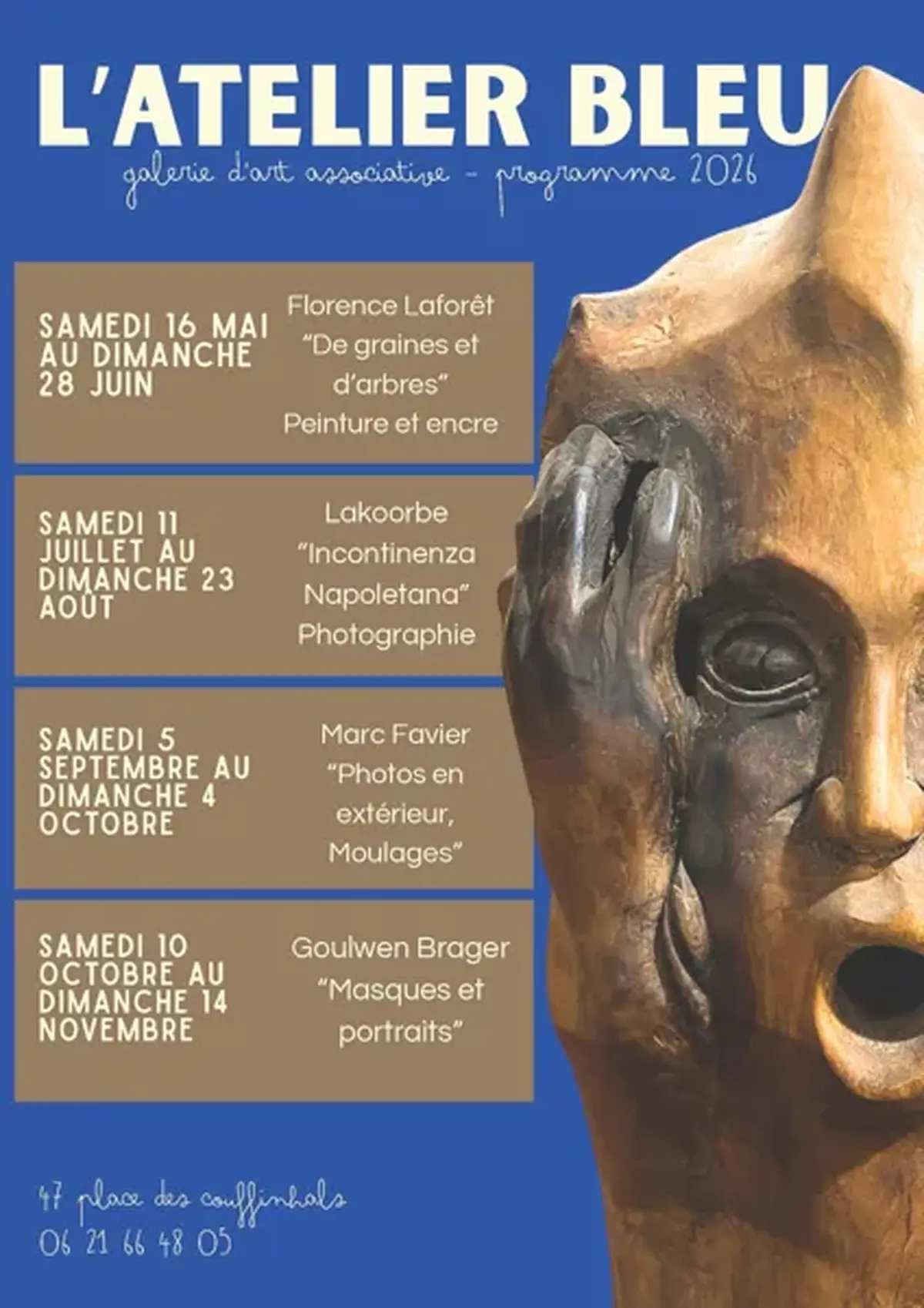 Exposition Goulwen Brager - L'Atelier Bleu du 10 octobre au 14 novembre
