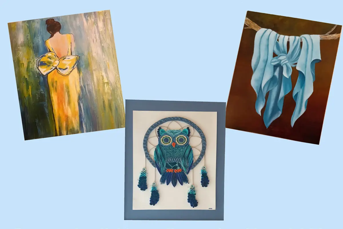 Exposition huiles, acryliques, pastels et quiling