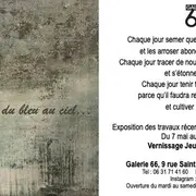 Exposition Il faudra remettre du bleu au ciel - GALERIE 66