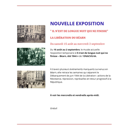 Exposition: Il n'est de longue nuit qui finisse - La libération du Béarn