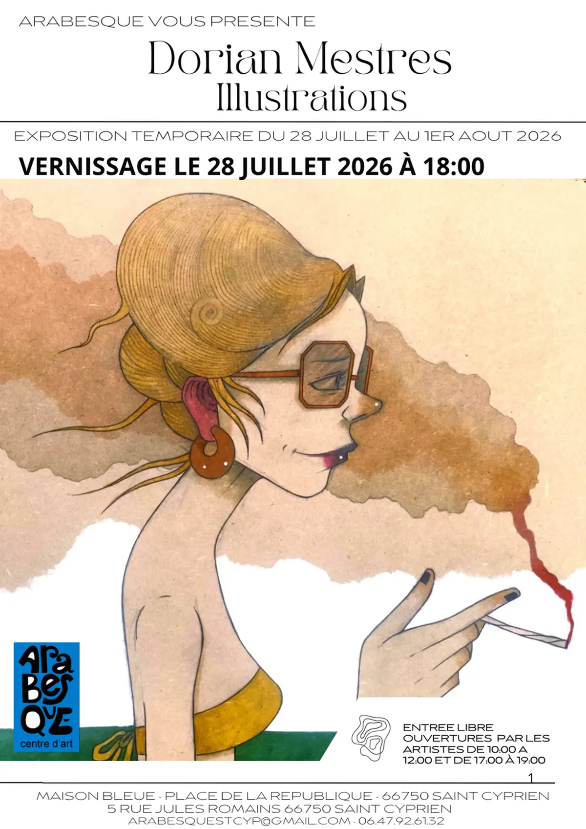 Exposition Illustrations De Dorian Mestres –– Chez Arabesque