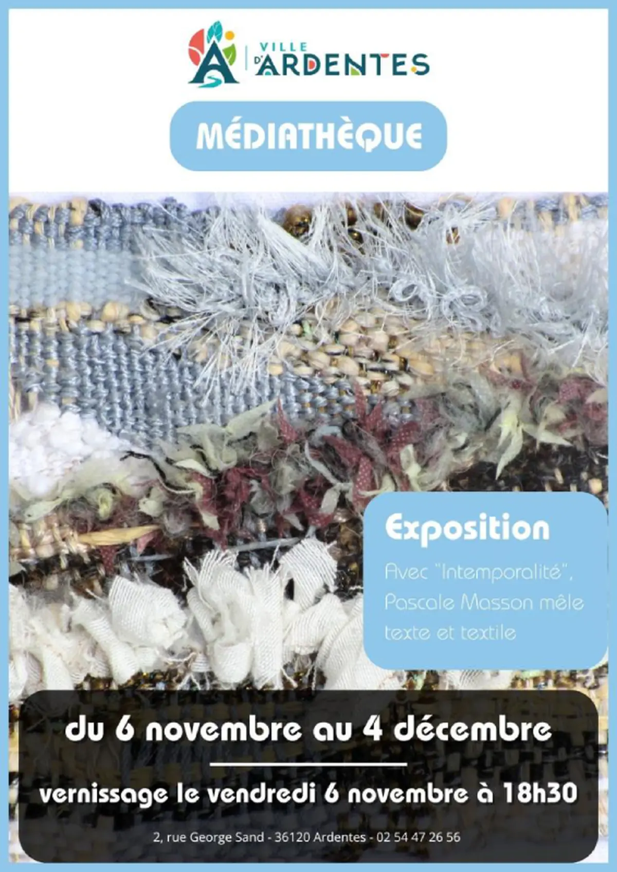Exposition Intemporalité par Pascale Masson