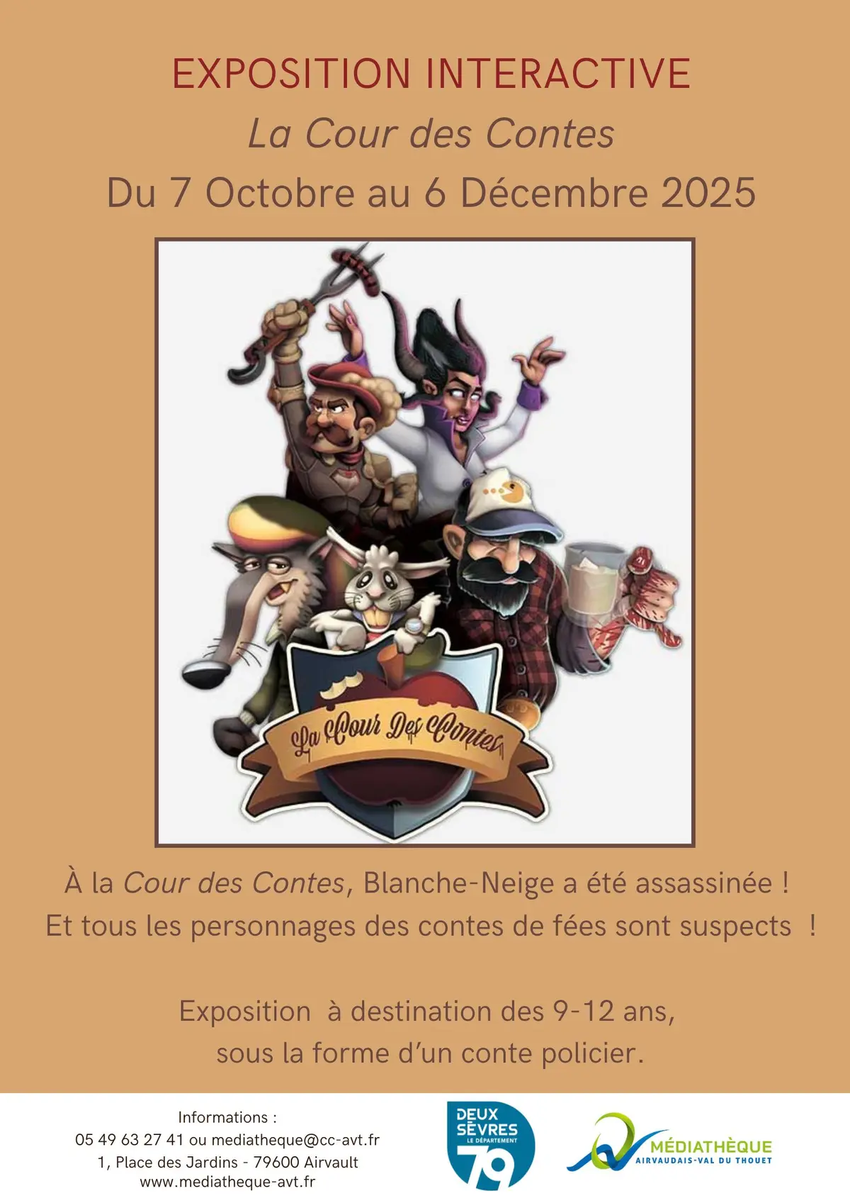 Exposition interactive La Cour des contes à Airvault