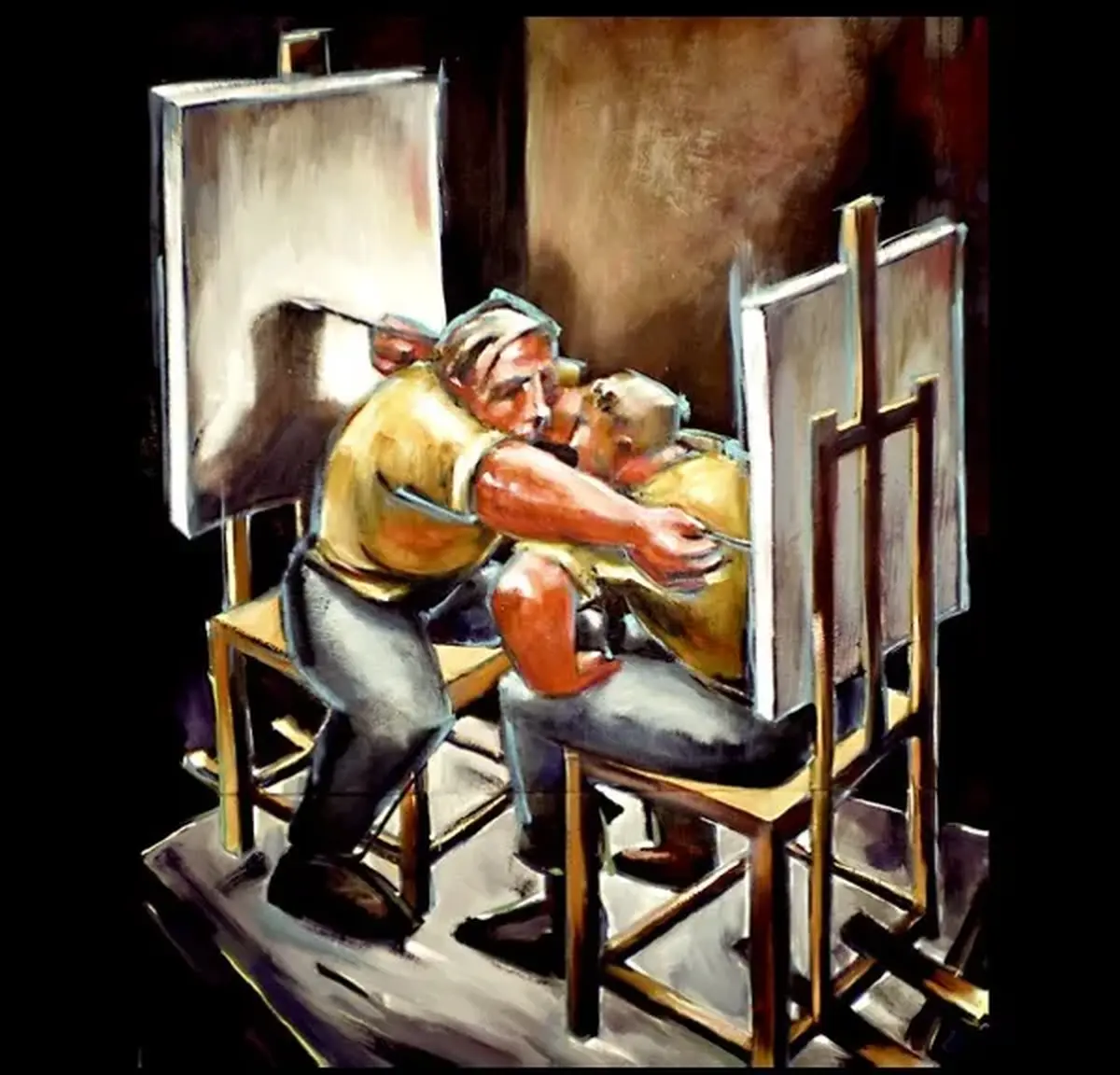 Exposition Je fais de la peinture peinte Jean-Claude Fournié