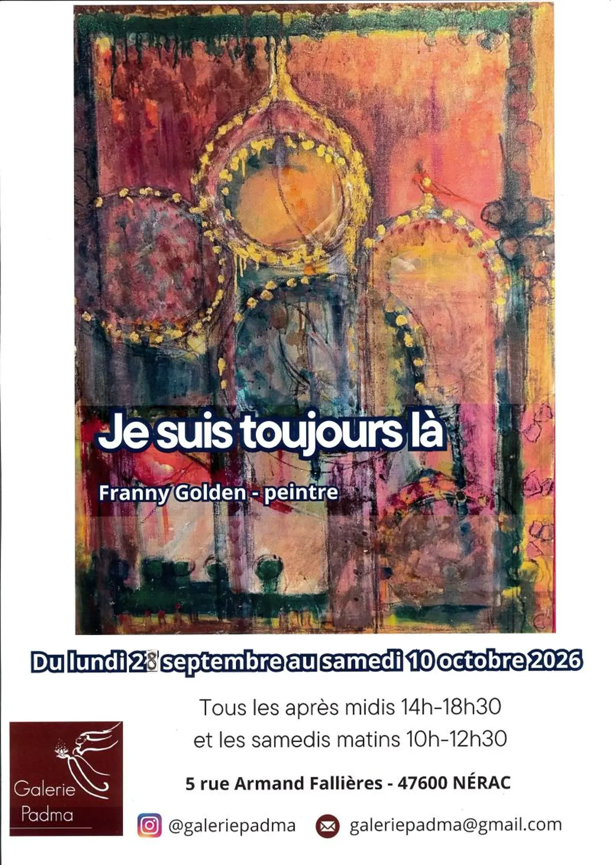 Exposition :  Je suis toujours là de Franny Golden