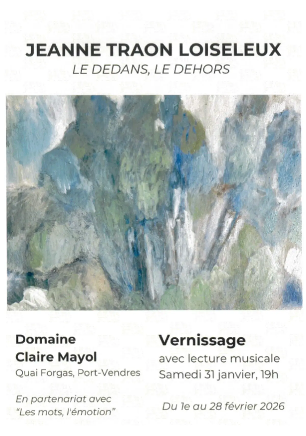 Exposition Jeanne Traon - Domaine Claire Mayol