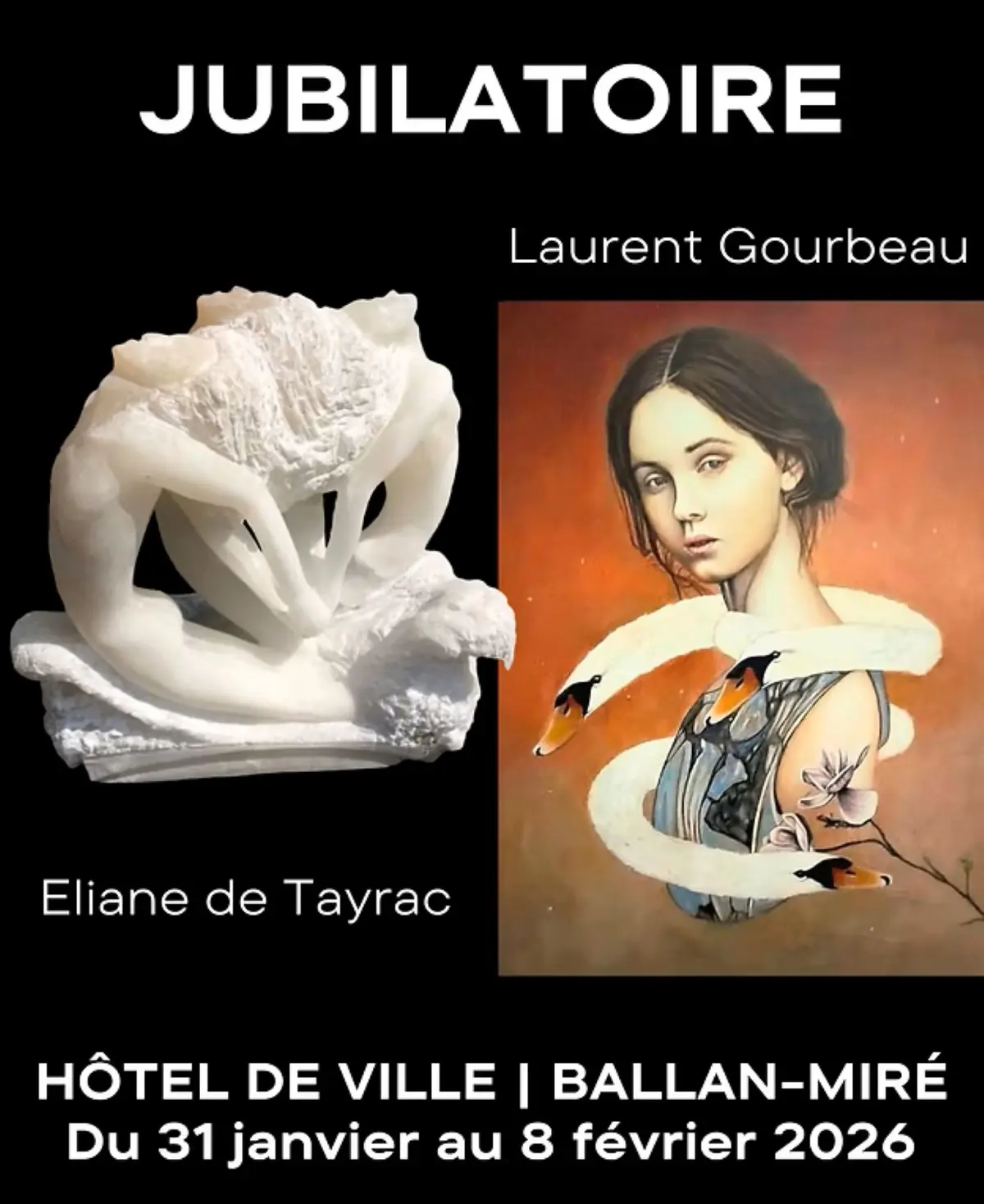 Exposition Jubilatoire - Eliane de Tayrac & Laurent Gourbeau