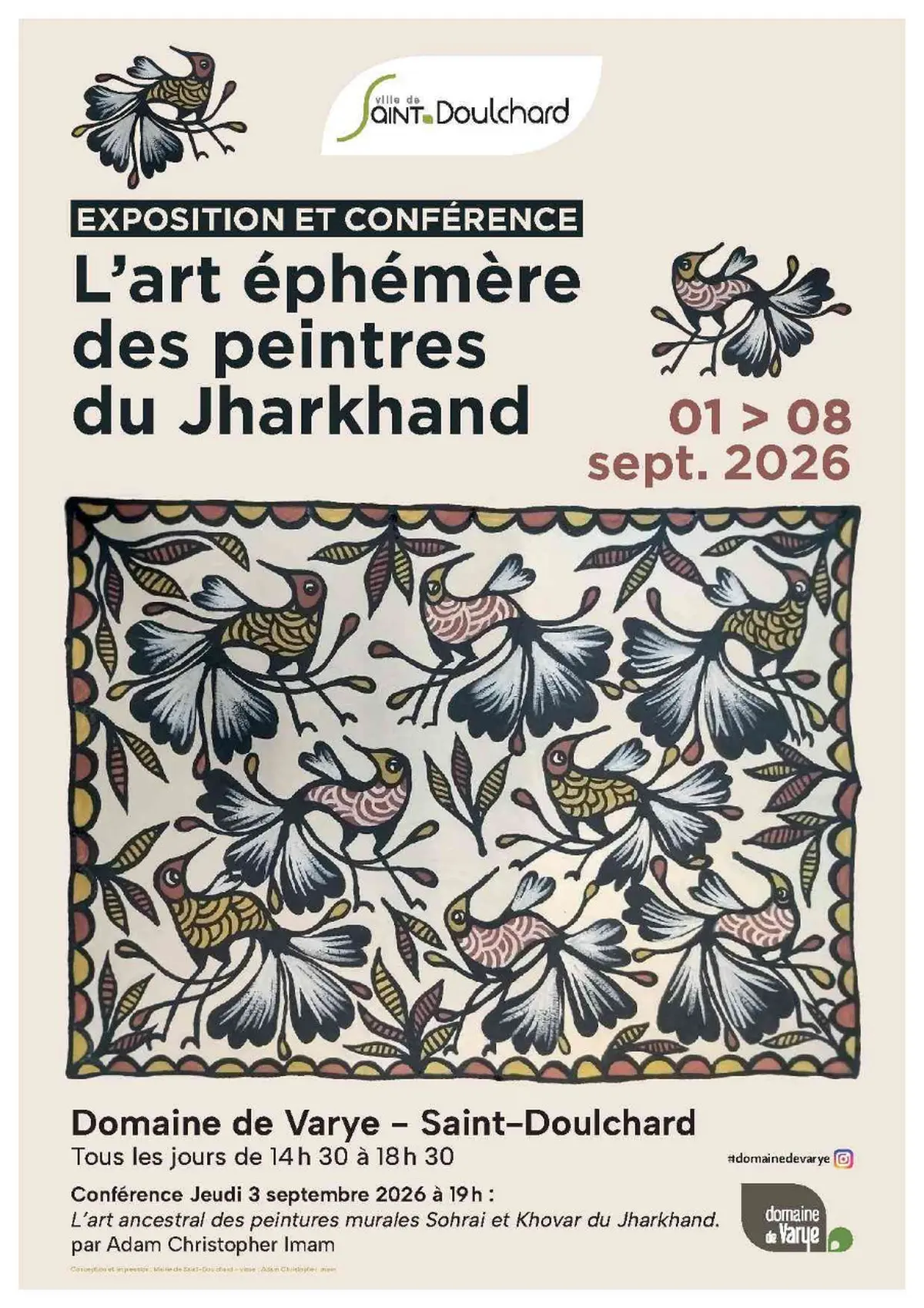 Exposition L'art éphémère des peintres du Jharkhand