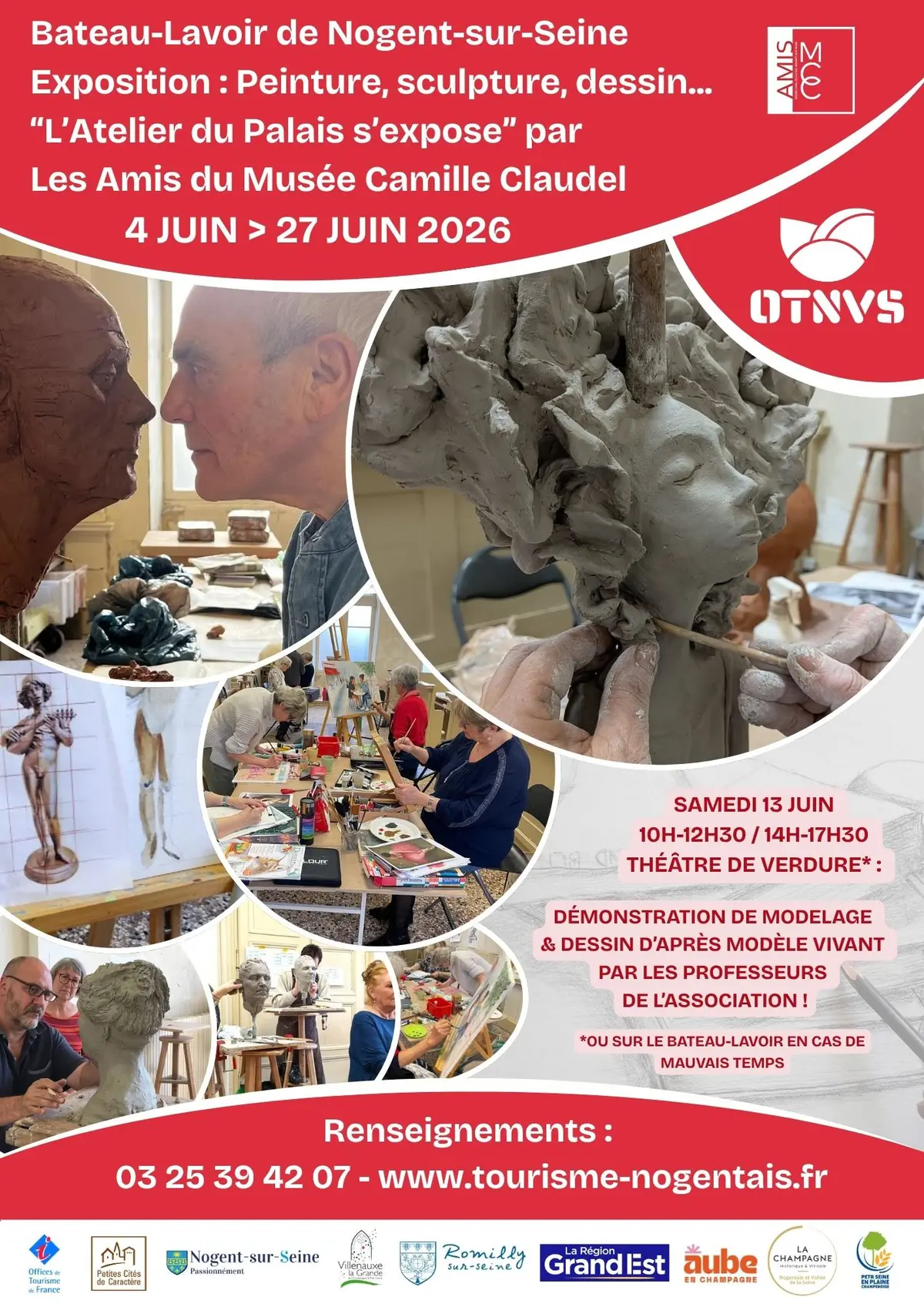 Exposition L'Atelier du Palais s'expose au Bateau-Lavoir de Nogent-sur-Seine