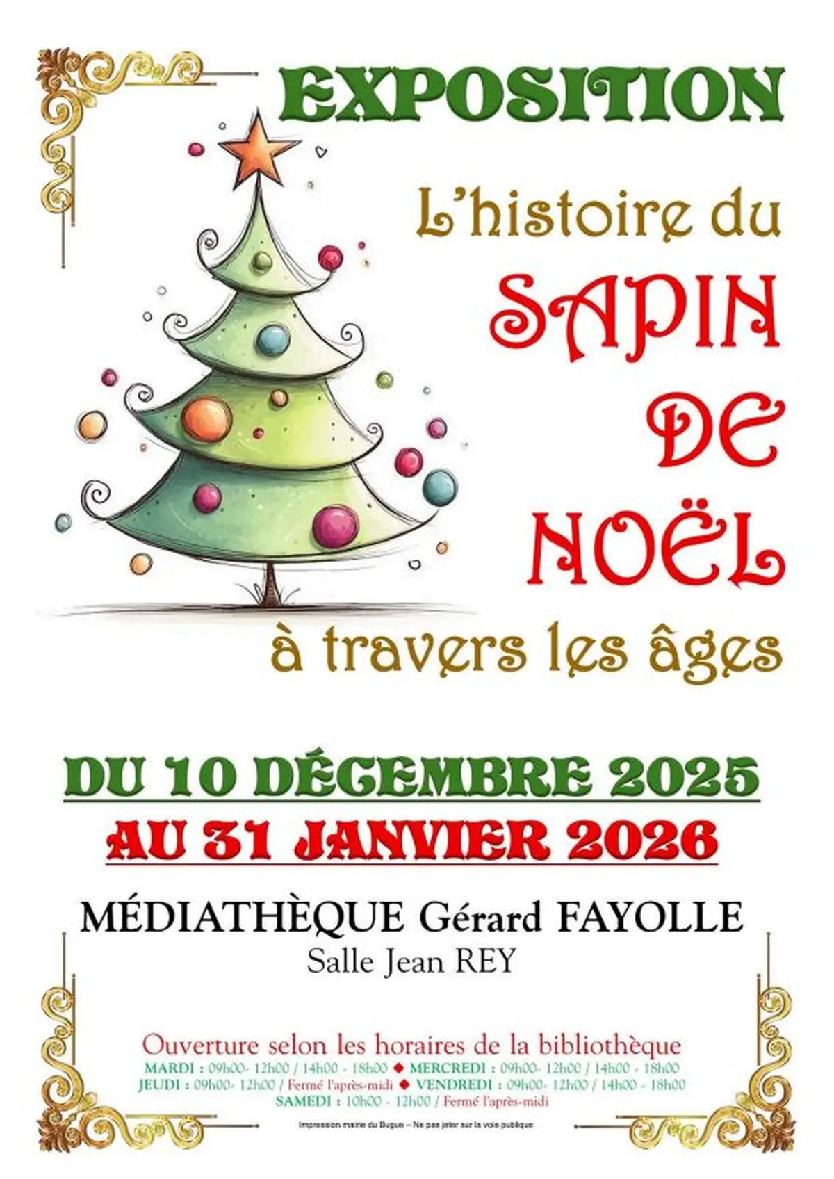 Exposition - L'histoire du sapin de Noël à travers les âges