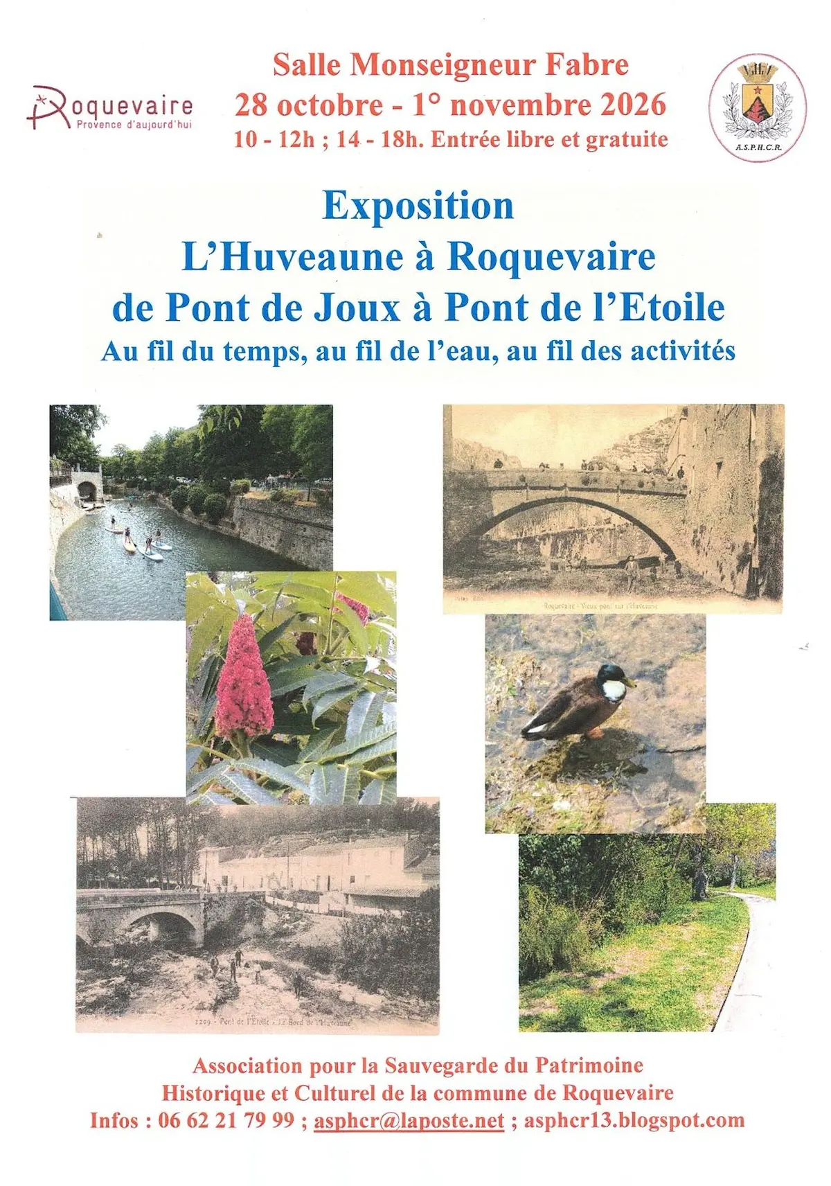Exposition : l'Huveaune à Roquevaire, de Pont de Joux à Pont de l’Etoile