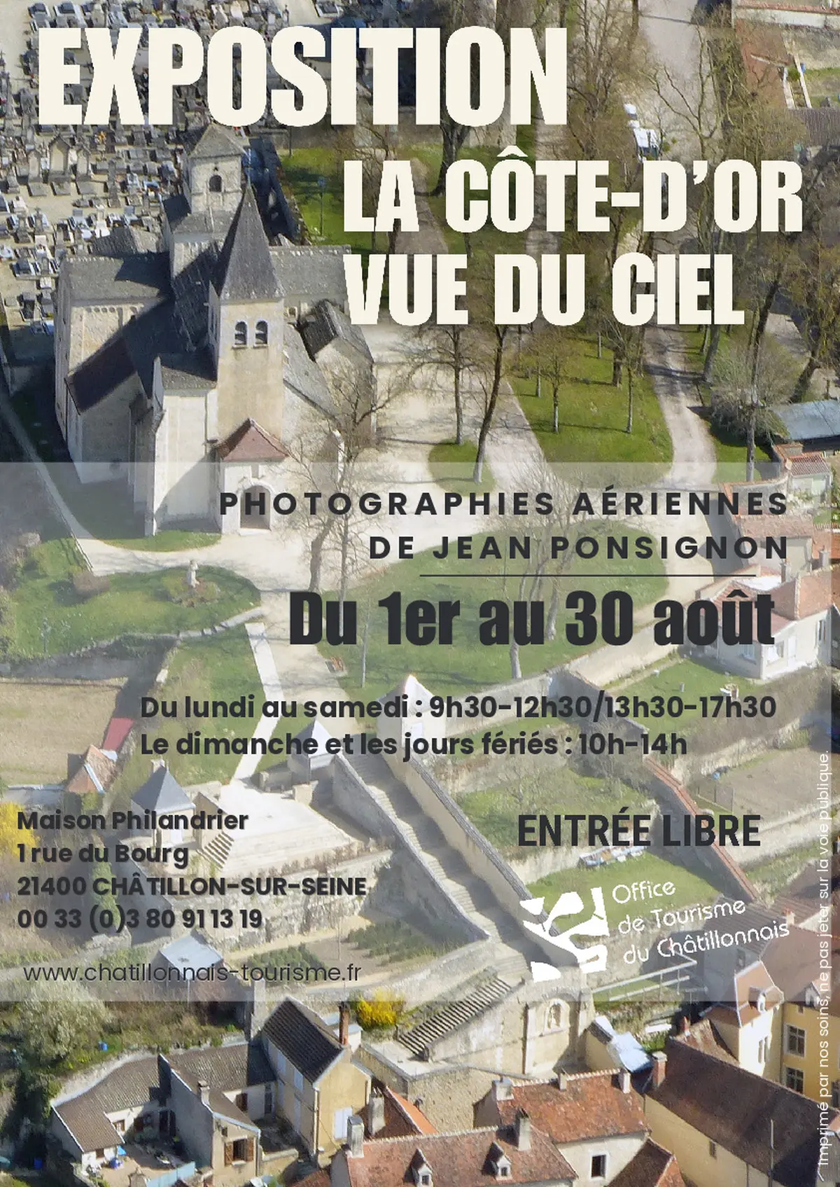 Exposition La Côte-d'Or vue du ciel,  de Jean Ponsignon