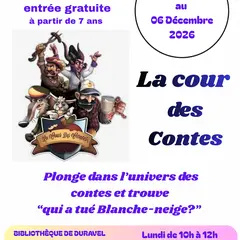 Exposition : La cour des contes à la Bibliothèque de Duravel