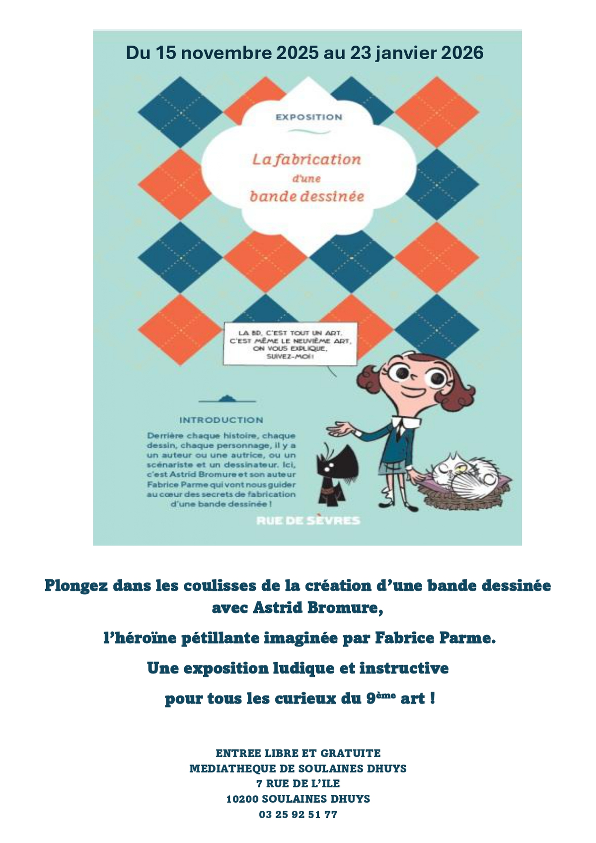 Exposition La fabrication de la bande dessinée