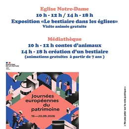 Exposition le bestiaire dans l'église - Visite animé