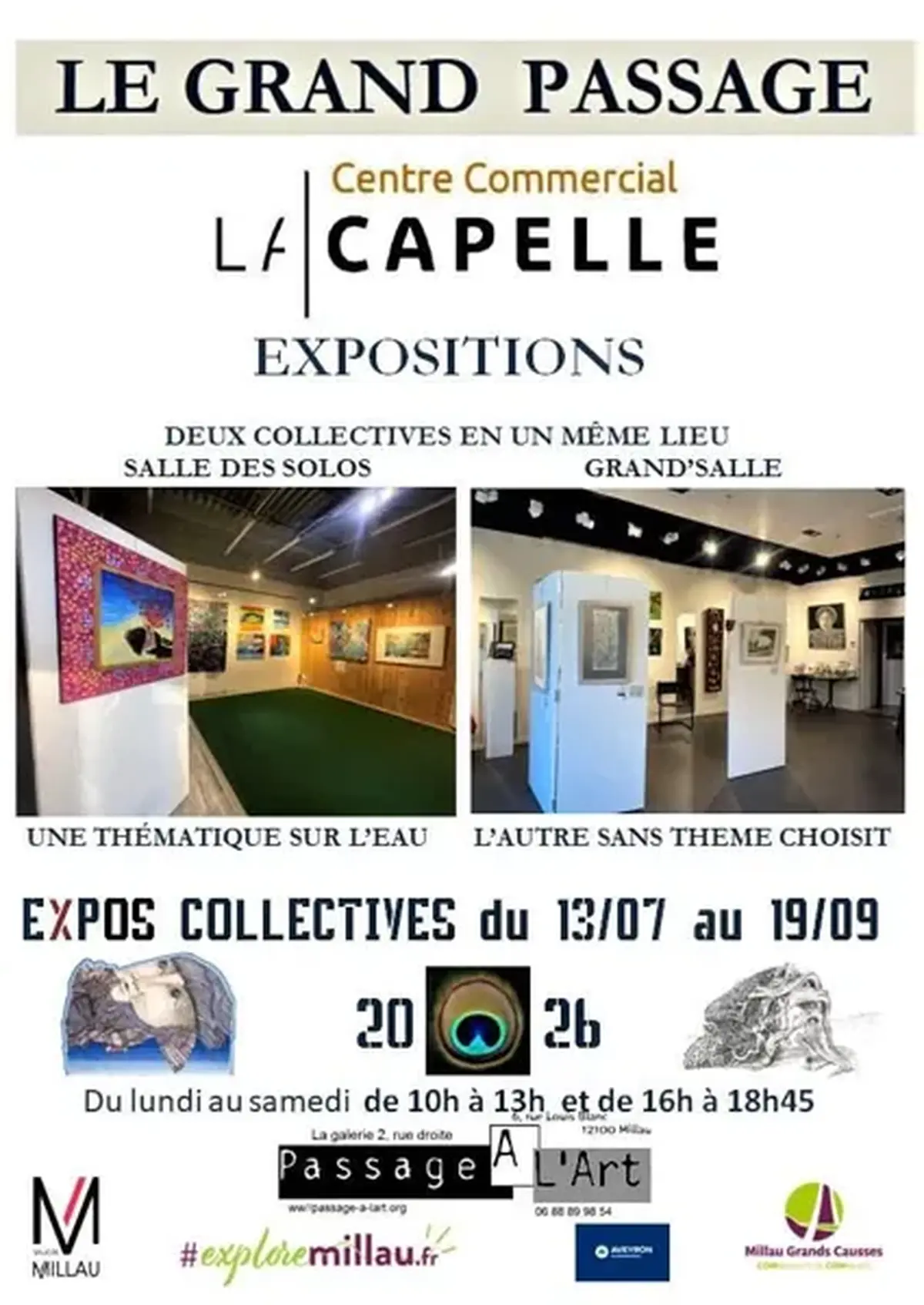 Exposition  le grand passage  - Centre commercial la Capelle