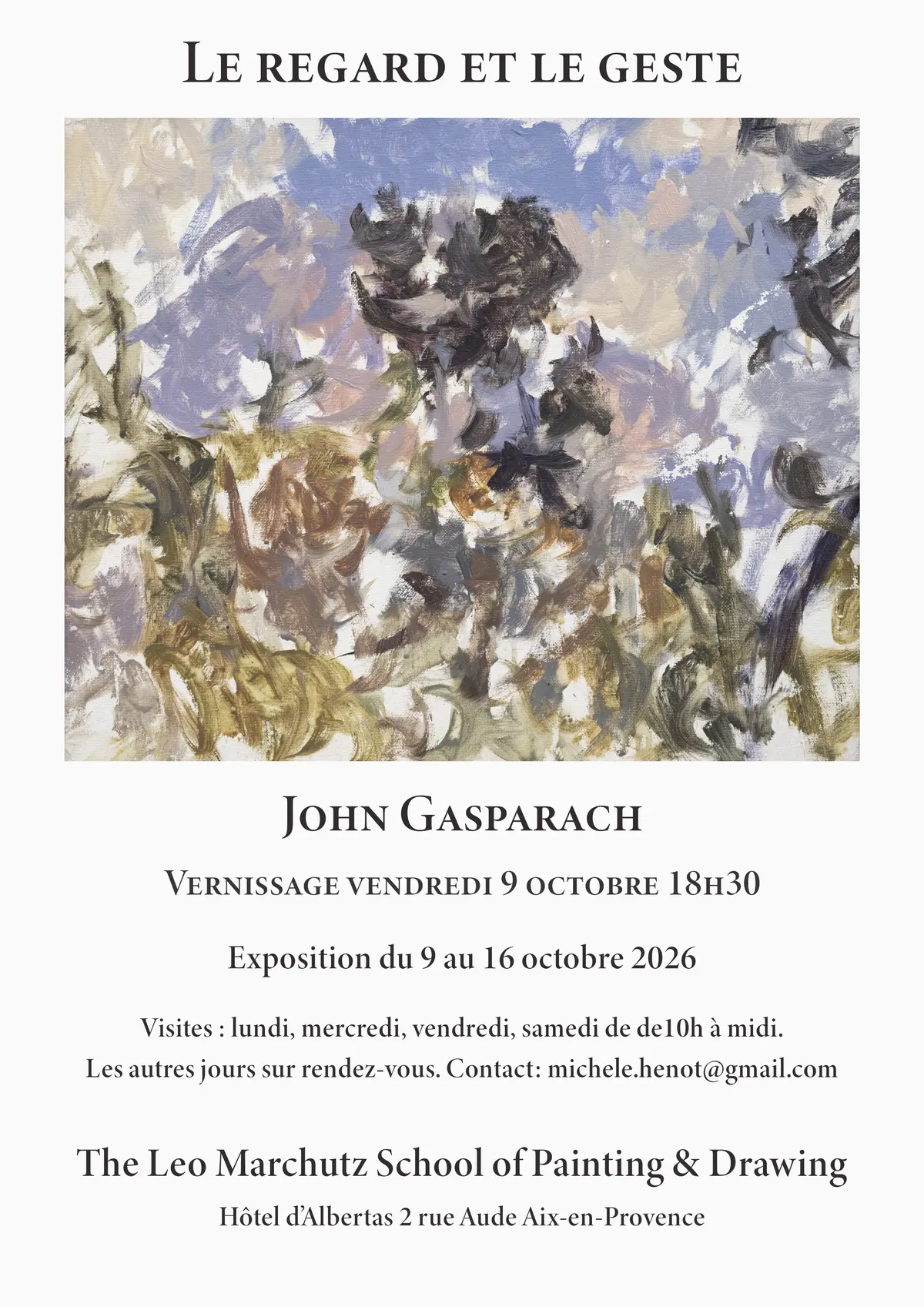 Exposition - Le Regard et le Geste