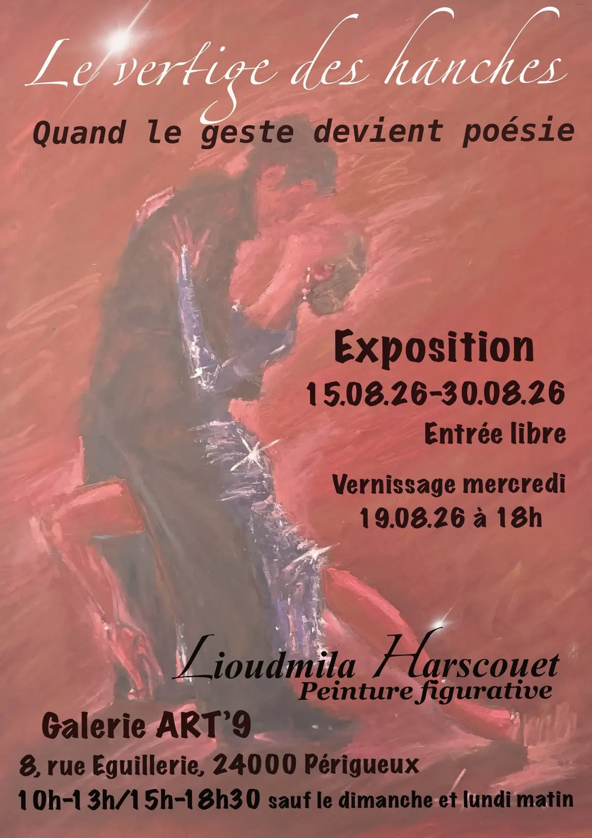 Exposition : Le vertige des hanches - Lioudmila Harscouet